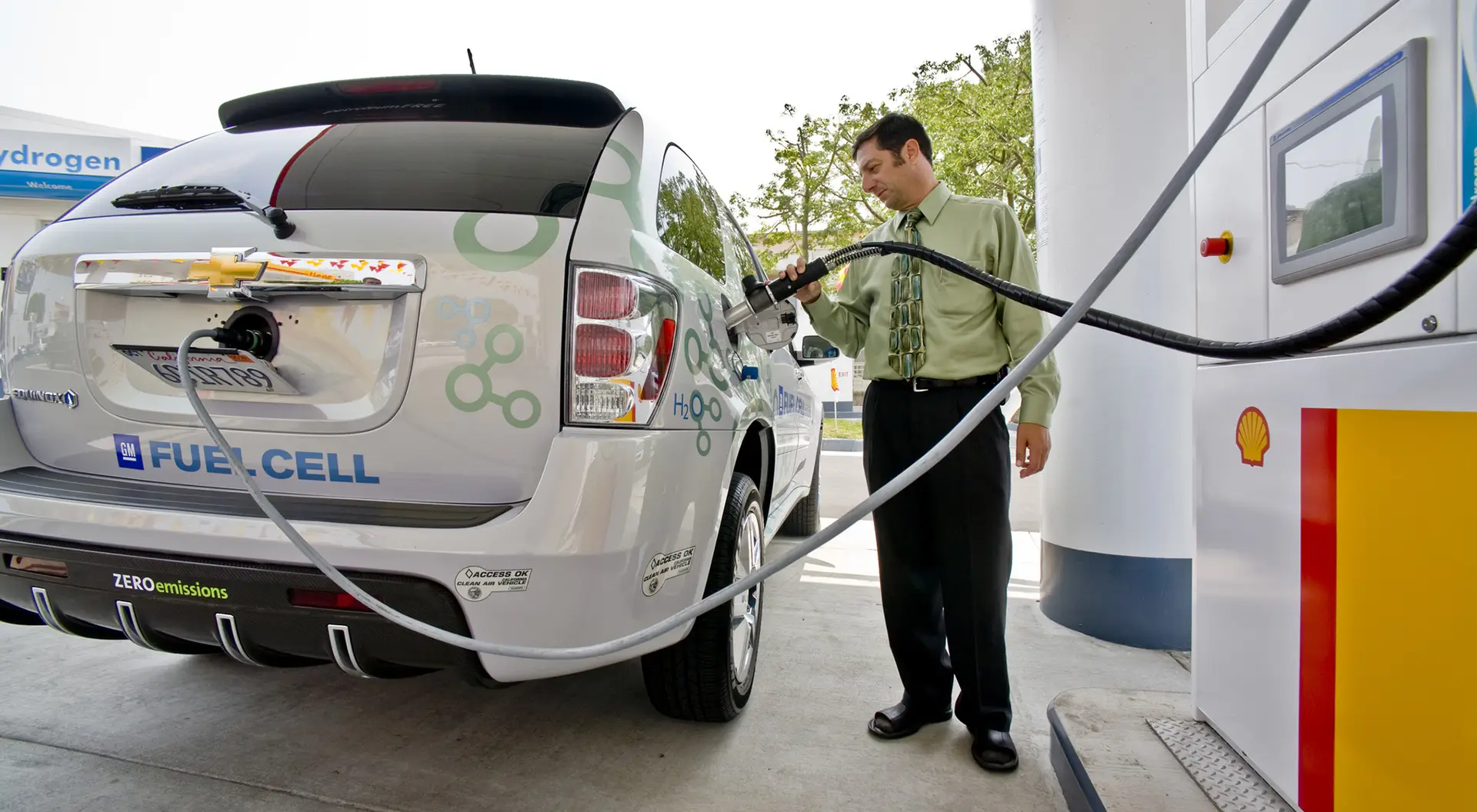 Hydrogen fuel filling station — clean energy distribution